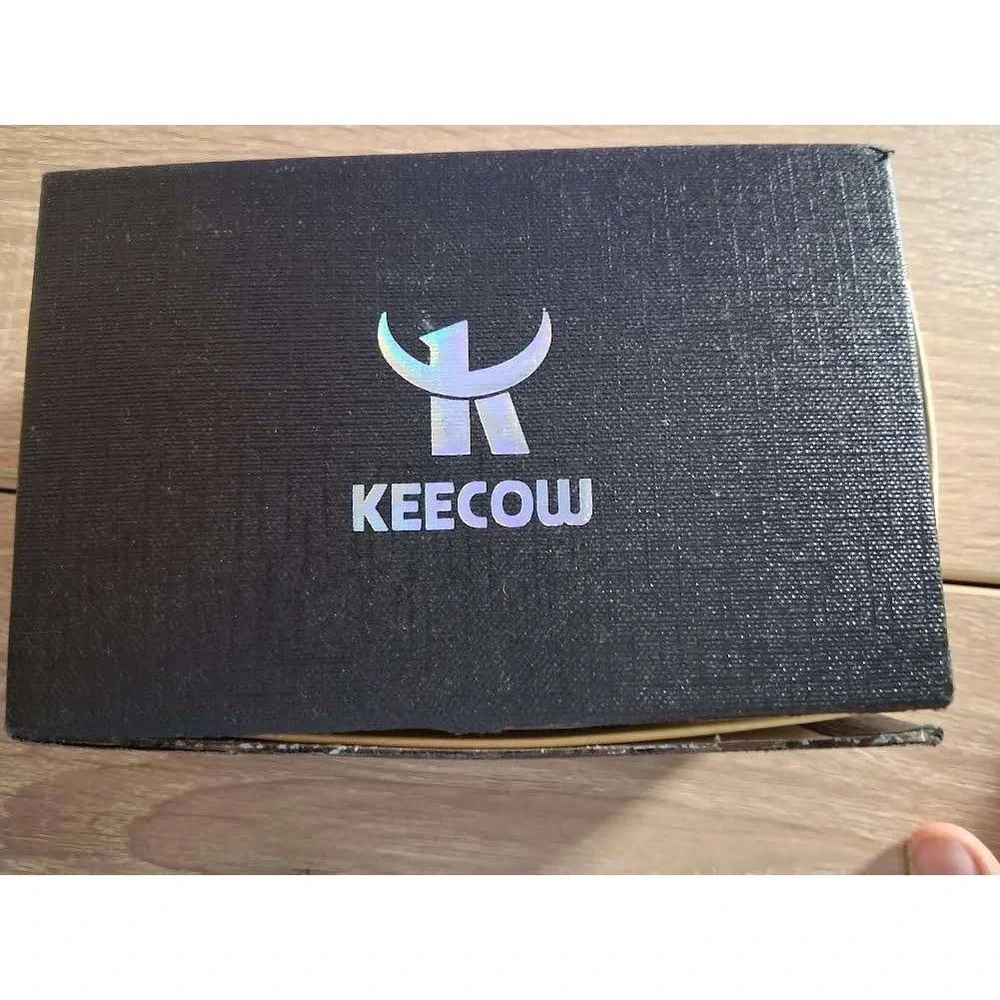 KEECOW Mens Leather Belt Brown Adjustable‎ Classic Buckle New In Box